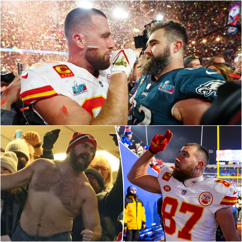 Travis Kelce Isnt Sure If Brother Jason Will Recreate His Shirtless