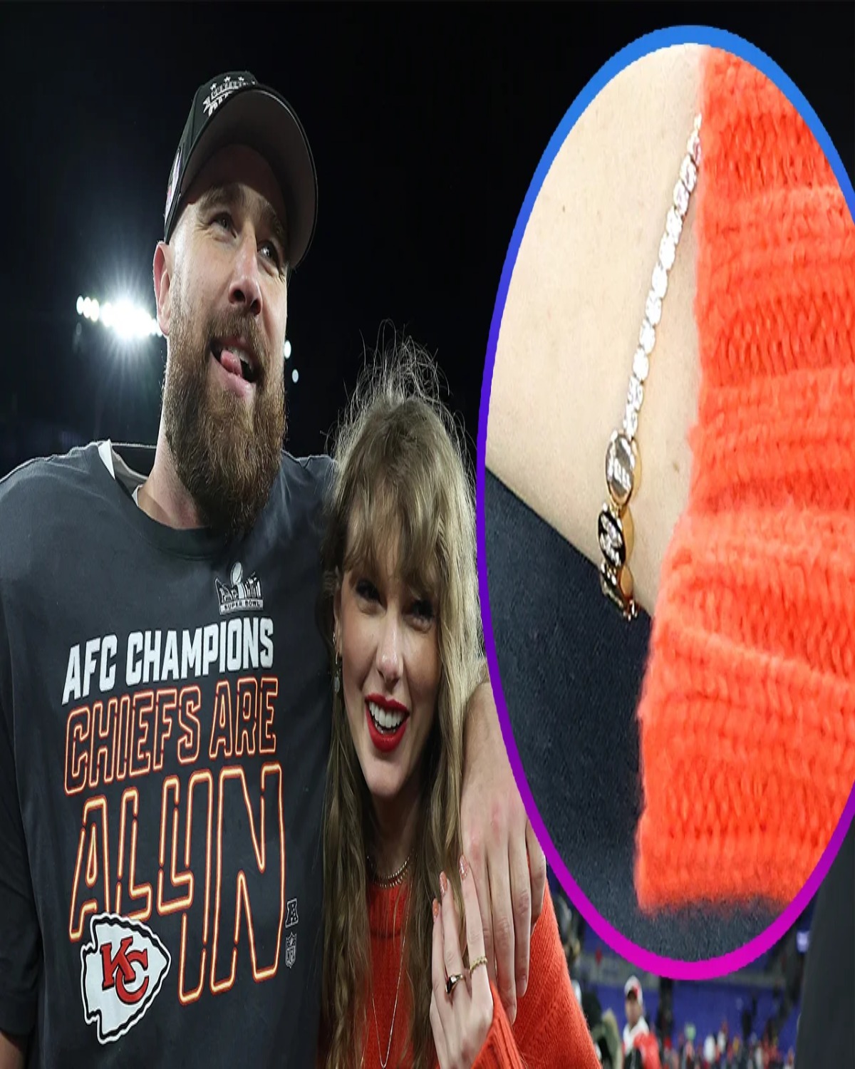 Taylor Swift and Travis Kelce’s Matching Diamond ‘TNT’ Bracelets ...