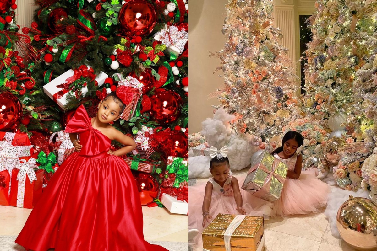 Cardi B Pose for Christmas Photos with Her Daughter Kulture and Her