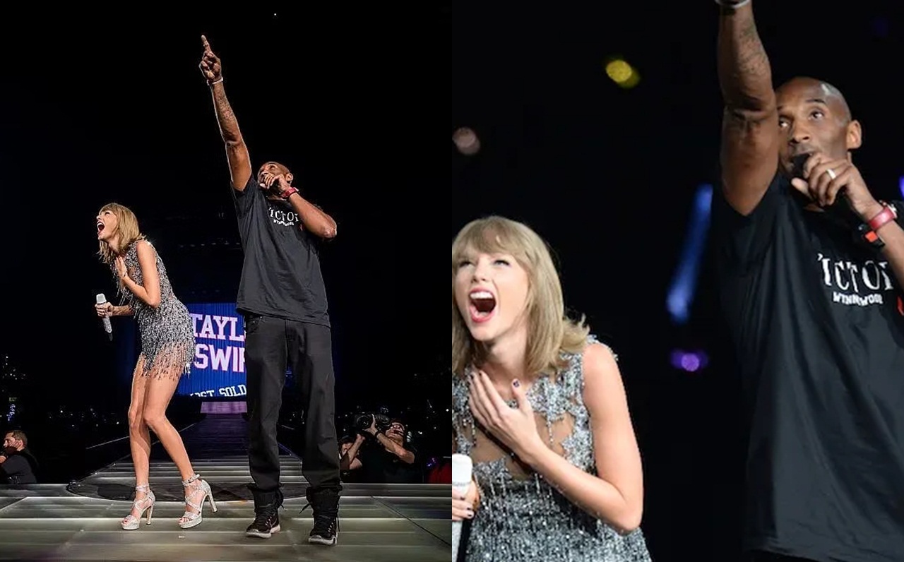 Relive The Moment When Kobe Bryant Surprised Taylor Swift By Putting Up