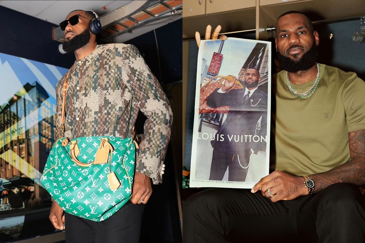 LV Bron!!! LeBron James Models For Pharrell’s Louis Vuitton’s Spring ...