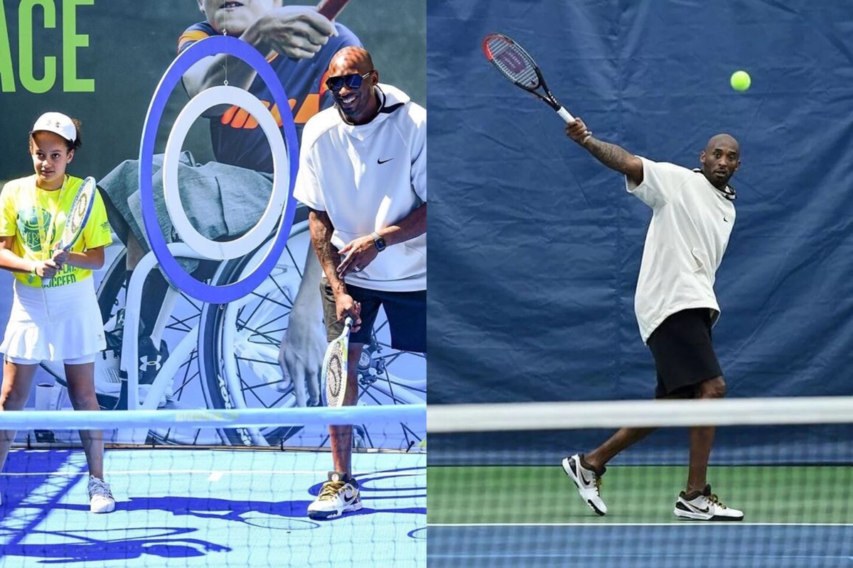 Rare images of Kobe Bryant with his passion for tennis, when life was ...