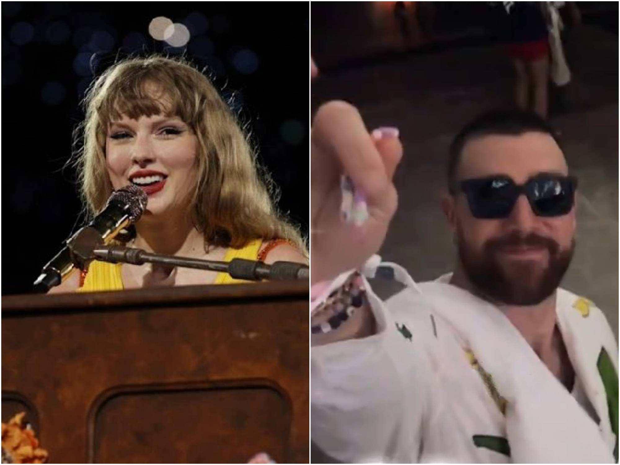 Taylor Swift makes a Sweet Shout out for Travis Kelce as she wraps up
