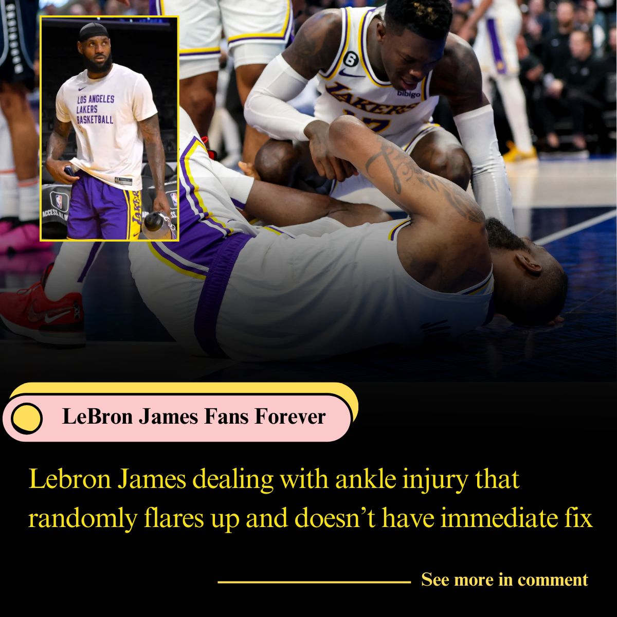 Lebron James dealing with ankle injury that randomly flares up and ...