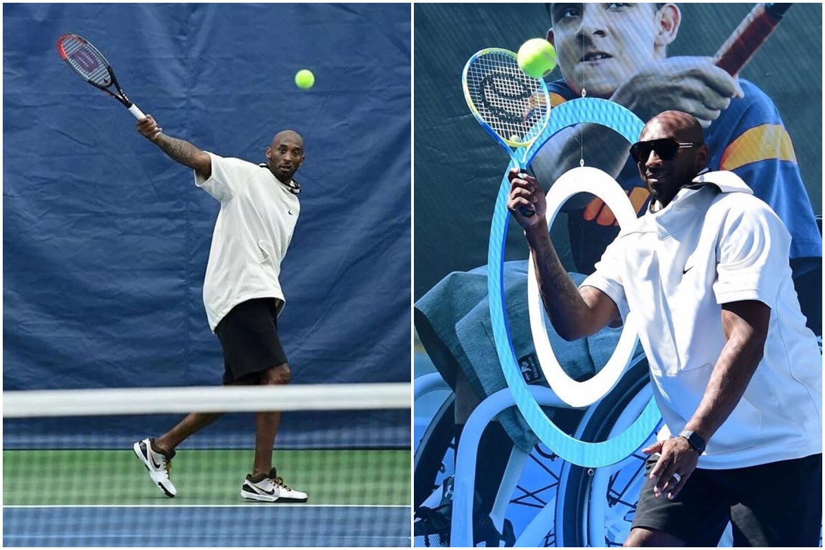 Rare images of Kobe Bryant with his passion for tennis, when life was ...