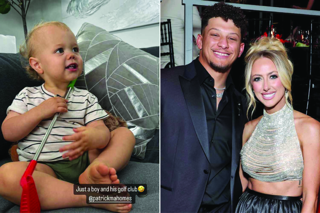 Couple Patrick and Brittany Mahomes wore comfortable outfits for brunch