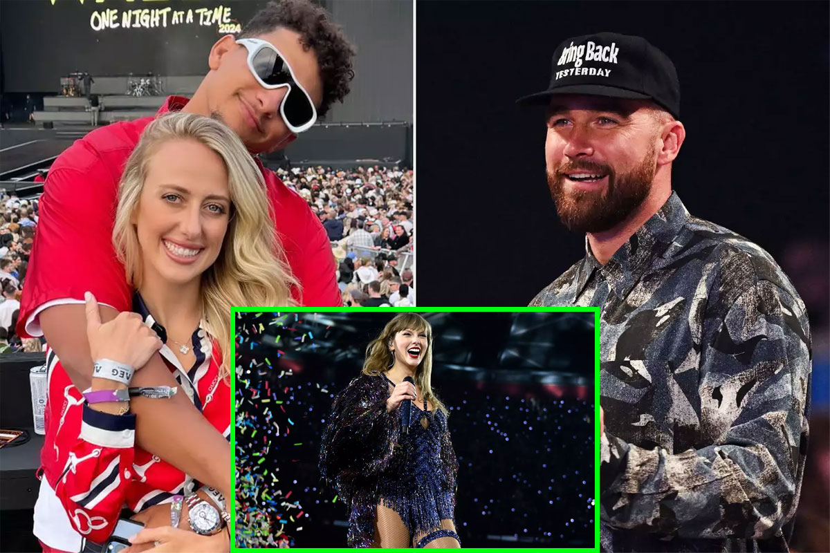 Patrick and Brittany Mahomes Cuddle Up for Taylor Swift's 'Lover